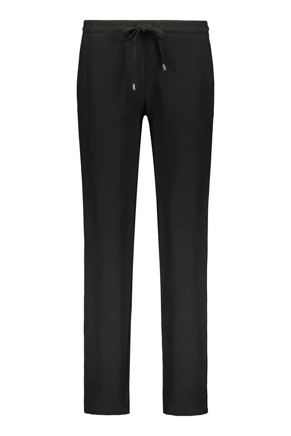 Alycia taps toelopende broek zwart