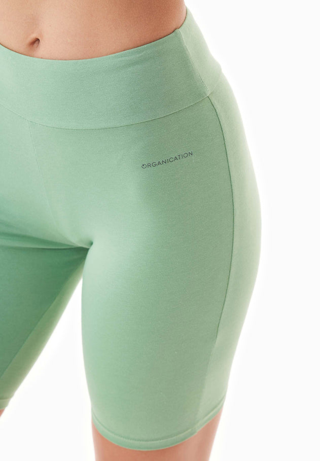 Lolla Organic Cotton Biker Shorts Mineral Green
