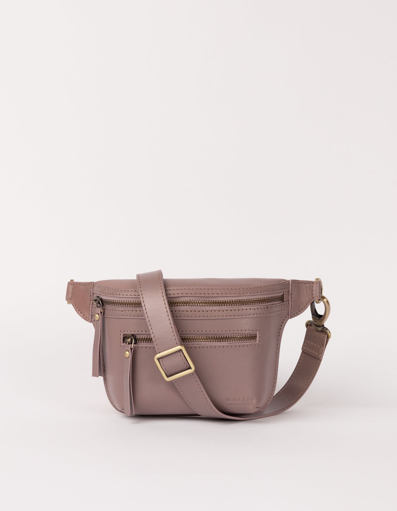Beck's Bum Bag Classic Leather Pale Mauve