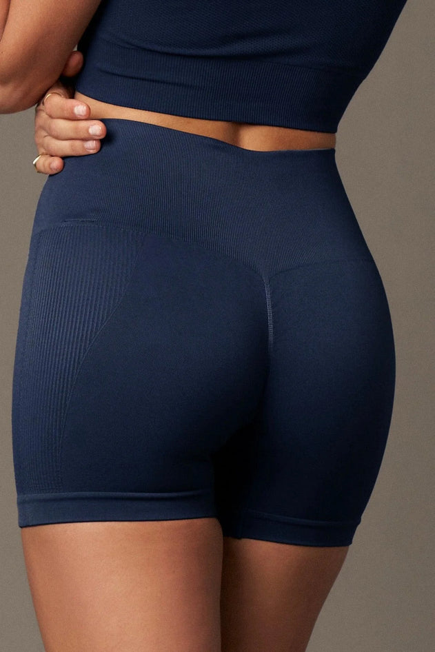 Short Bliss Push-Up Biker Shorts Light Navy