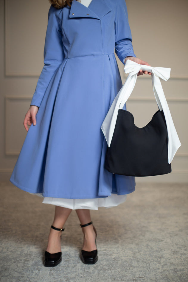 Rainsisters Bow Tote Bag Black Moonlight