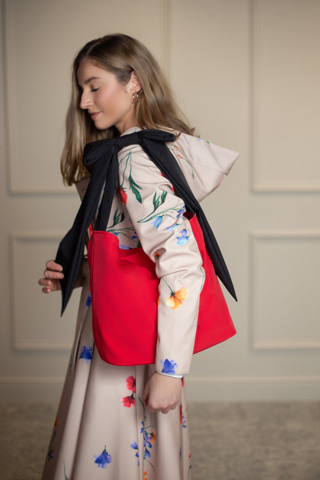 Rainsisters Bow Tote Bag Red Queen
