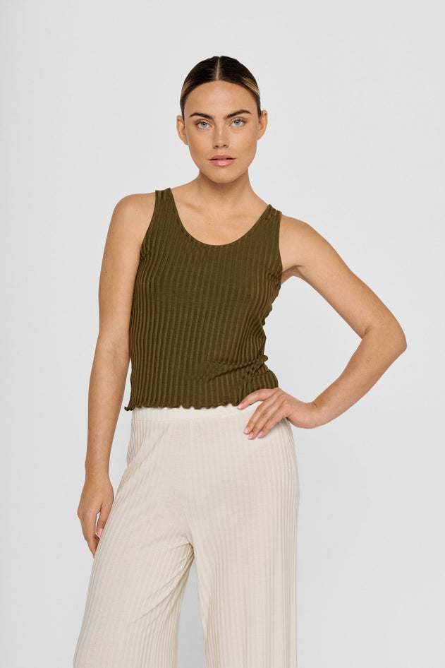 Chami Tank Top Khaki