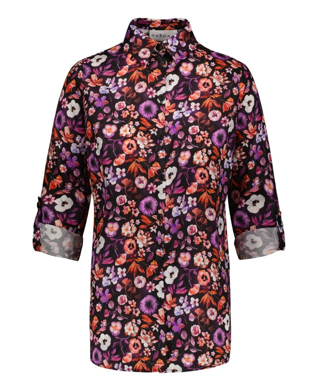 Chloe Button - up Shirt Violettes - IVALO.COM