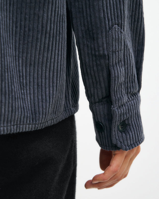 Cord Casual Shirt Stone Blue