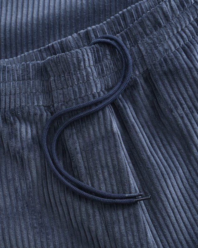 Corduroy Wide Pants Stone Blue