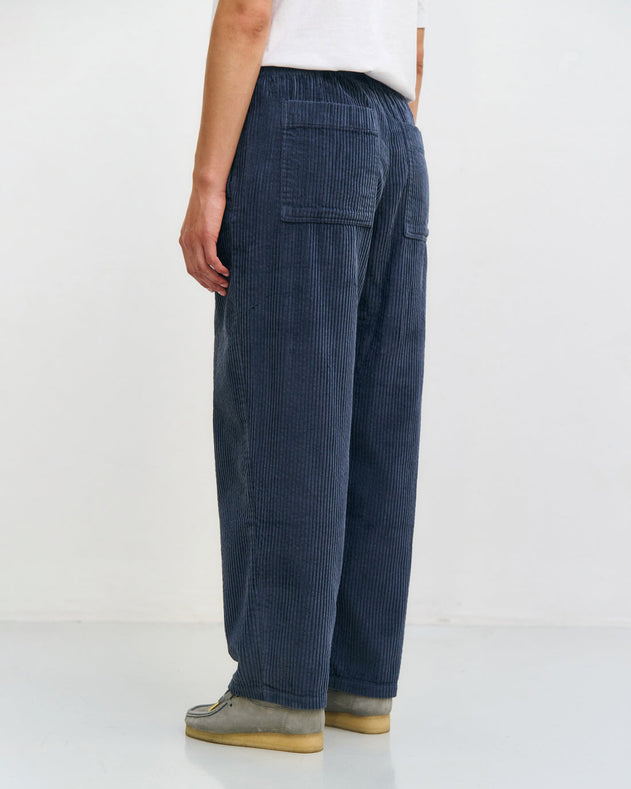Corduroy Wide Pants Stone Blue