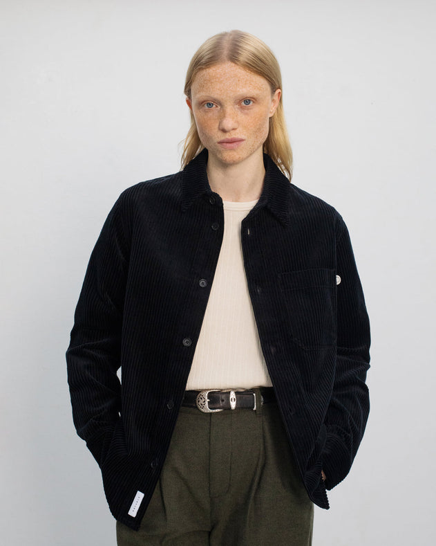 Cord Casual Shirt True Black