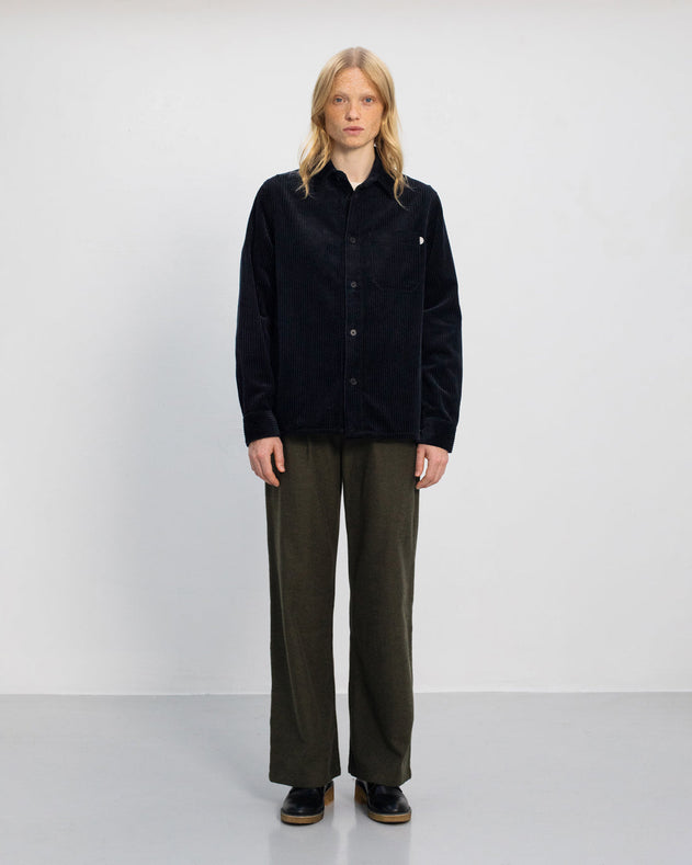 Cord Casual Shirt True Black