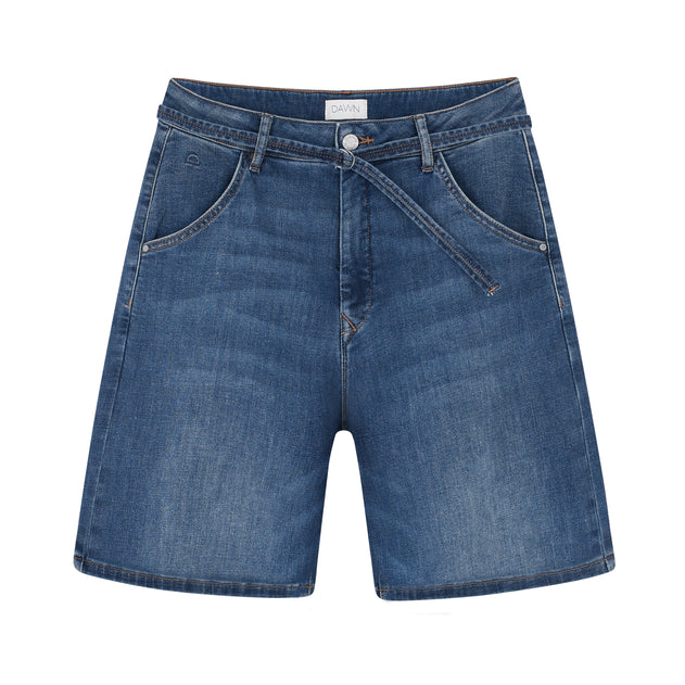 Blinky Soft Denim Shorts Vintage Blue