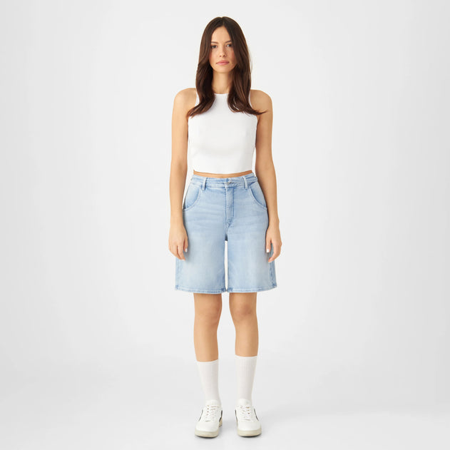 Blinky Soft Denim Shorts Light Blue