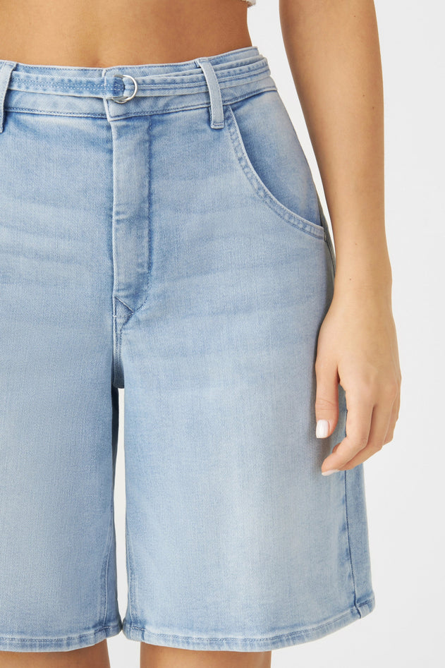 Blinky Soft Denim Shorts Light Blue