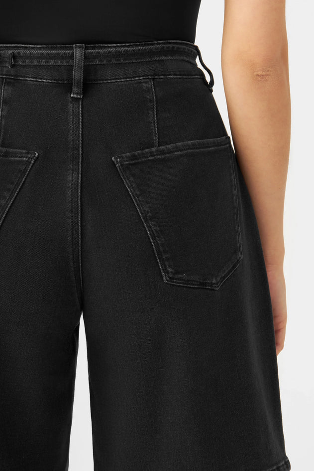 Blinky Soft Denim Shorts Black Denim