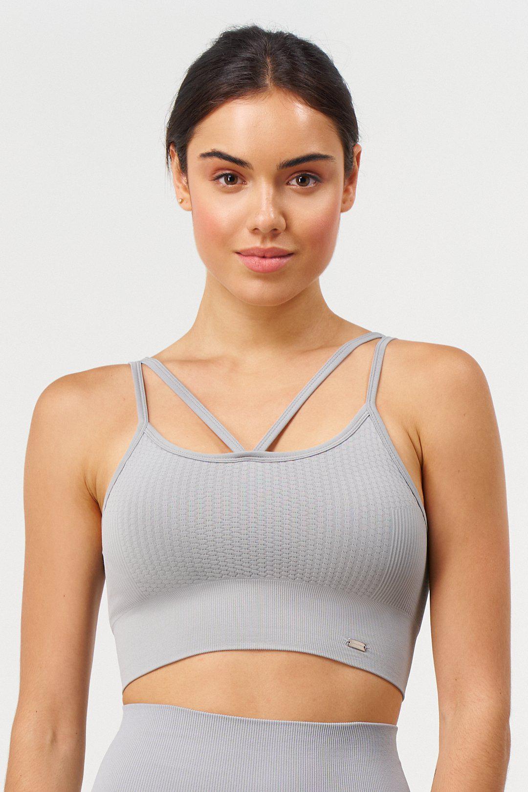 Feel Sports Bra Reversible Grey