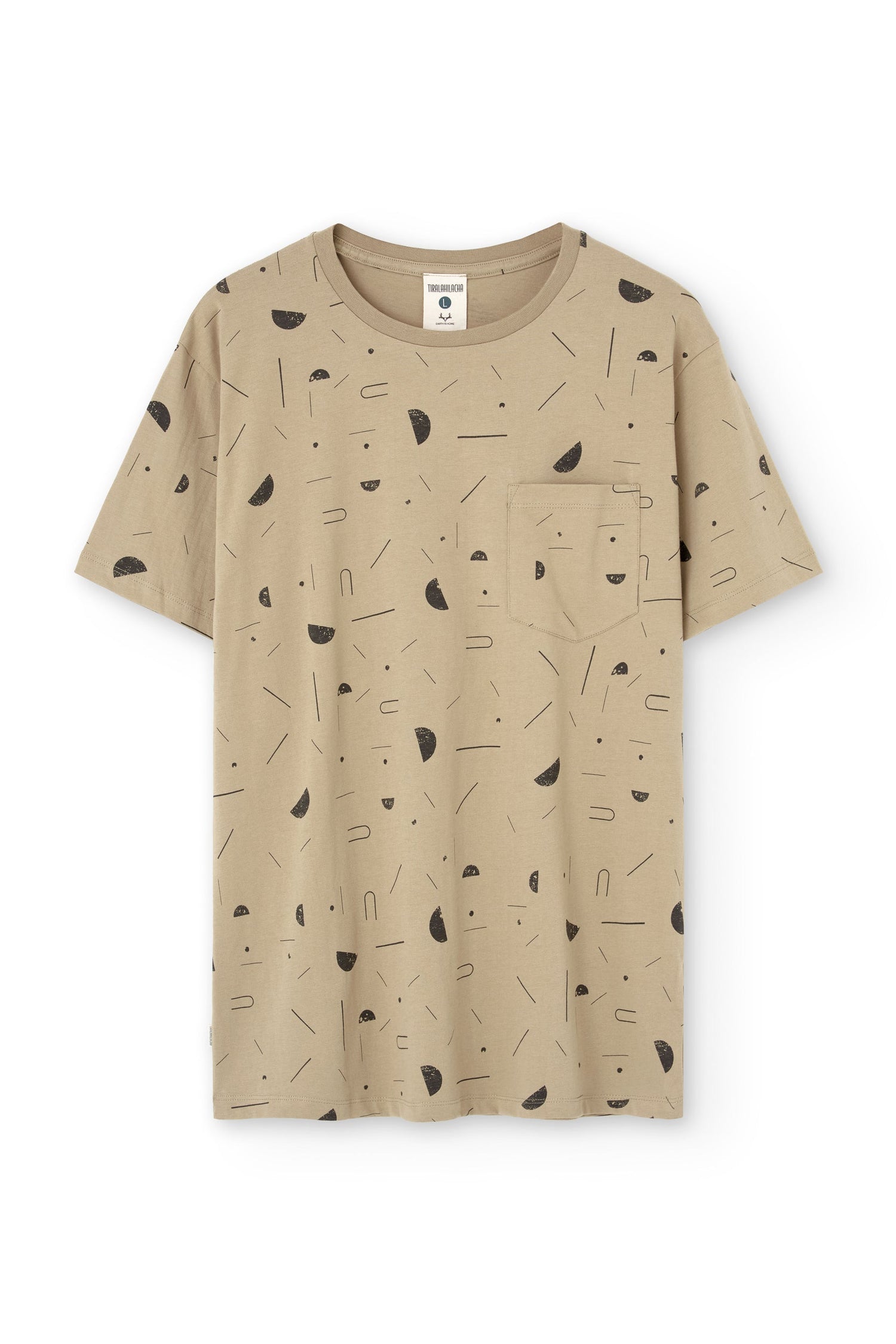 Men's George T-Shirt Sidereal Rain Beige