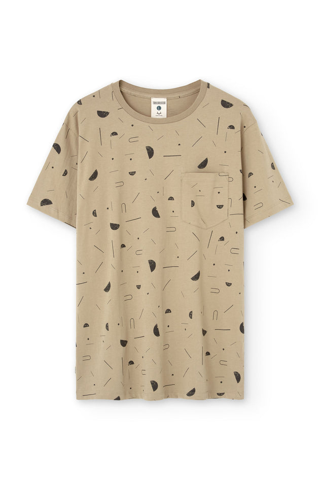 Men's George T-Shirt Sidereal Rain Beige