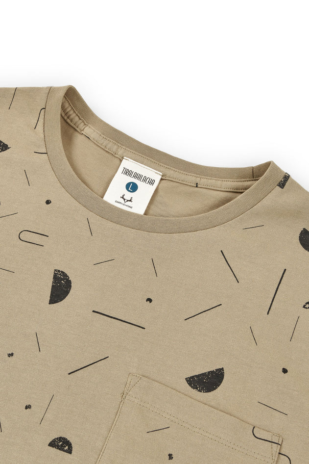 Men's George T-Shirt Sidereal Rain Beige