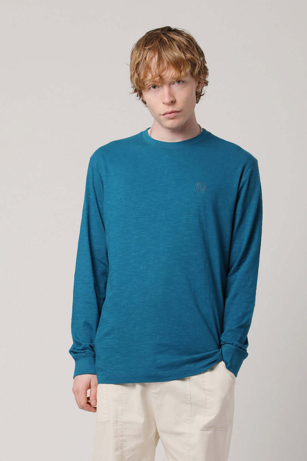 Hakon Long Sleeve Teal Blue