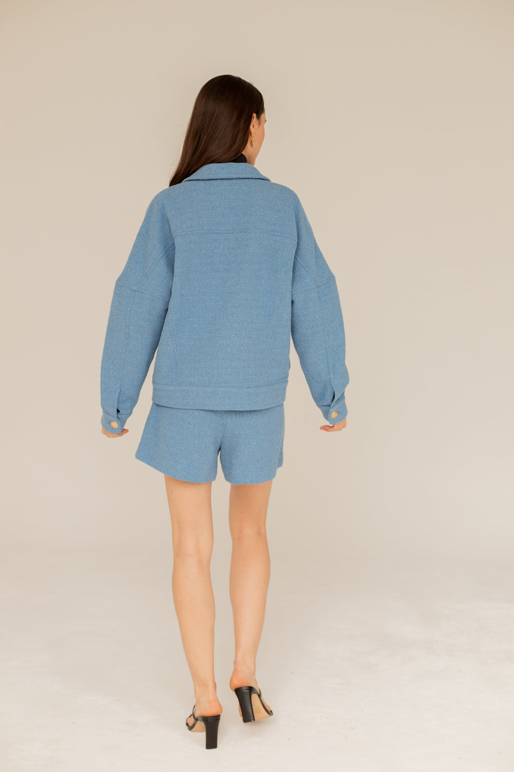 Enteliér Tweed Jacket Blue