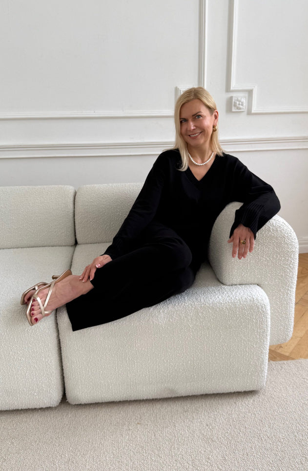Amelié Knitted Trousers Black