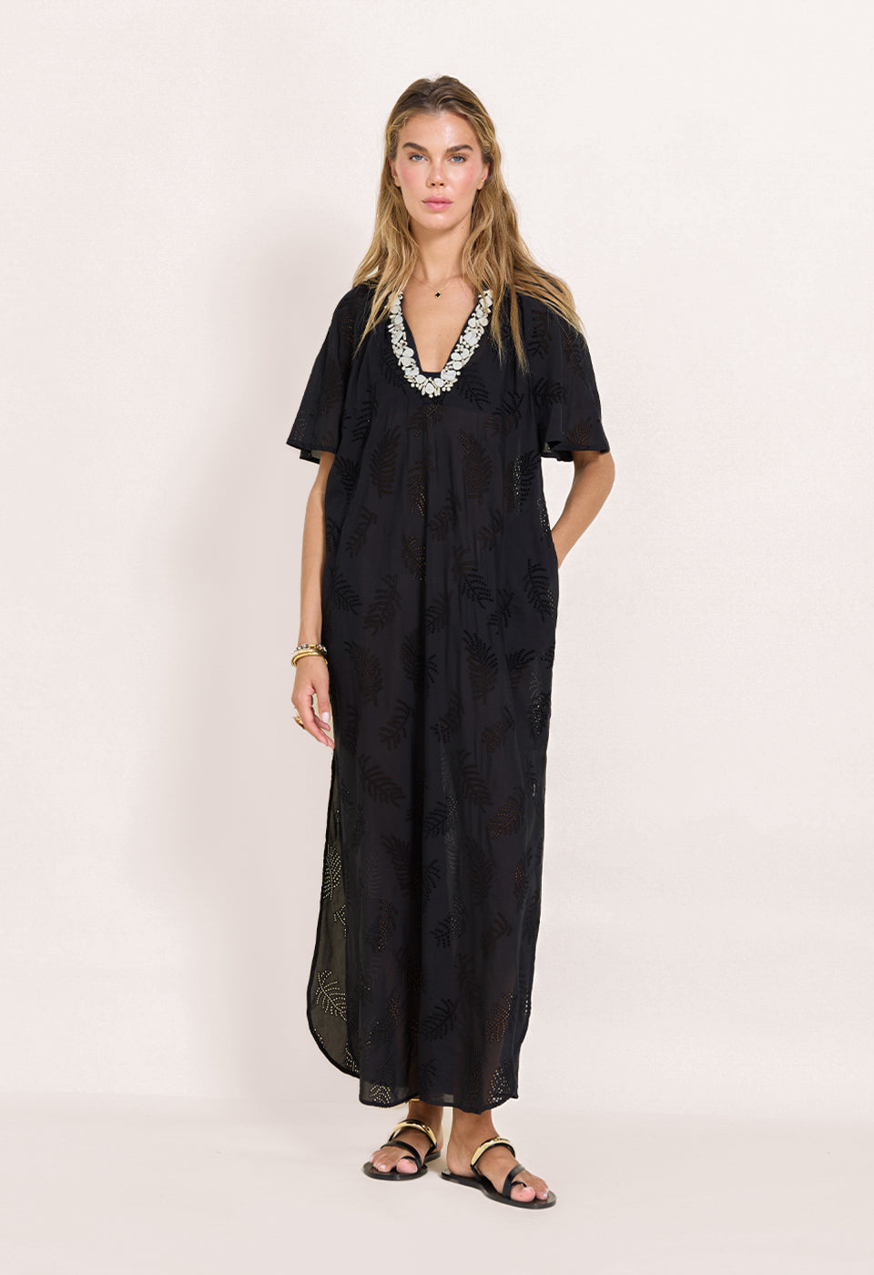 Isadora Kaftan Dress Onyx Black