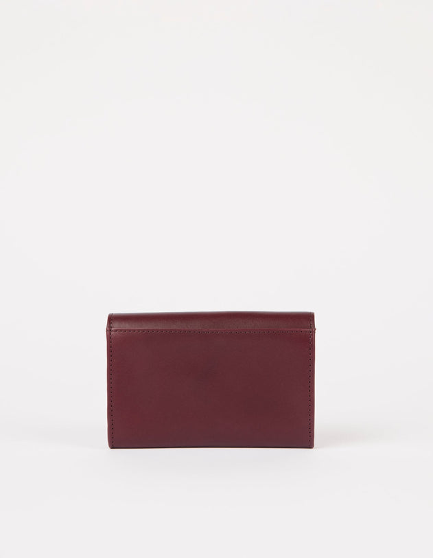 Jo's Purse Classic Leather Dark Cherry