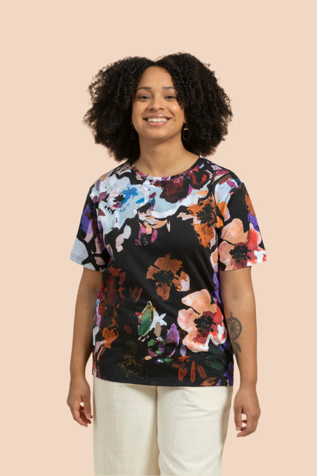 T-shirt Black Anemone