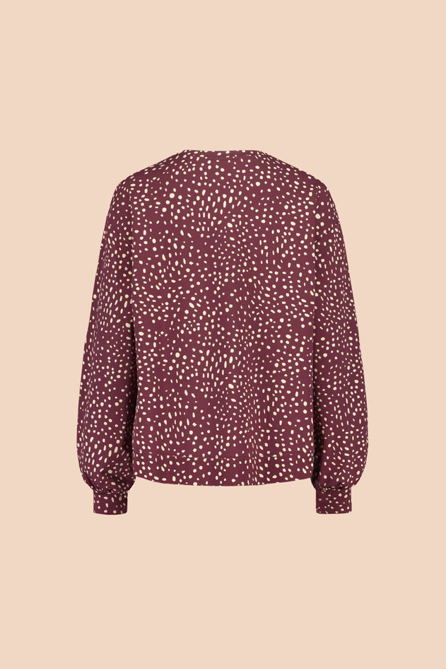 Sweatshirt Wild Dots Burgundy