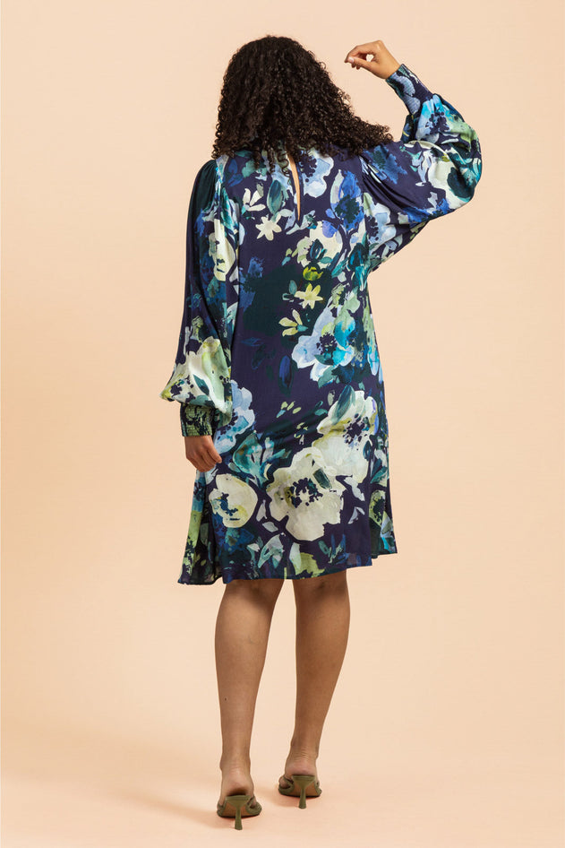 Puff Dress Blue Anemone