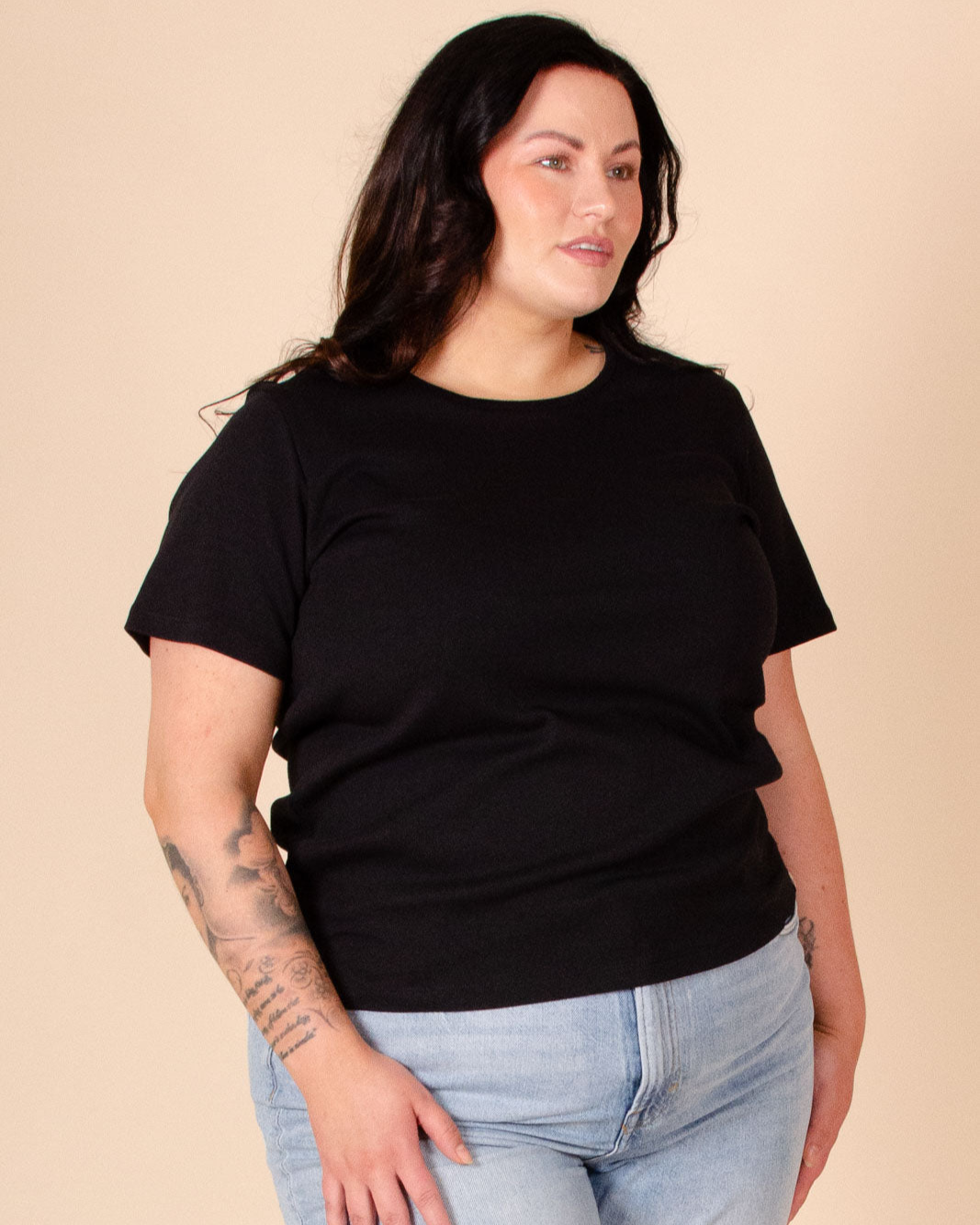 Het T-shirt zwart