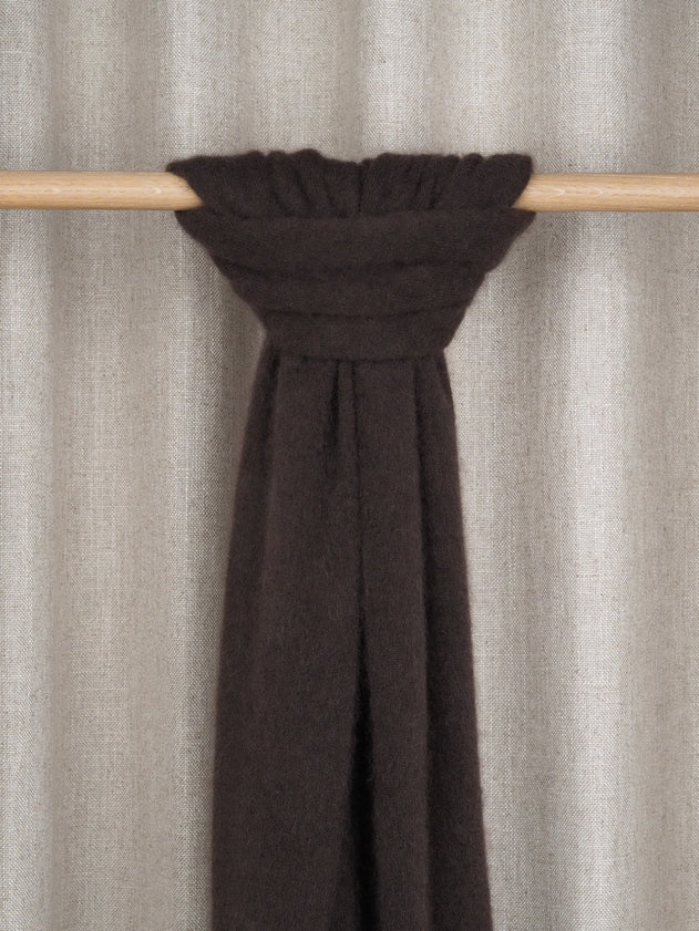 Cashmere Scarf Dark Chocolate