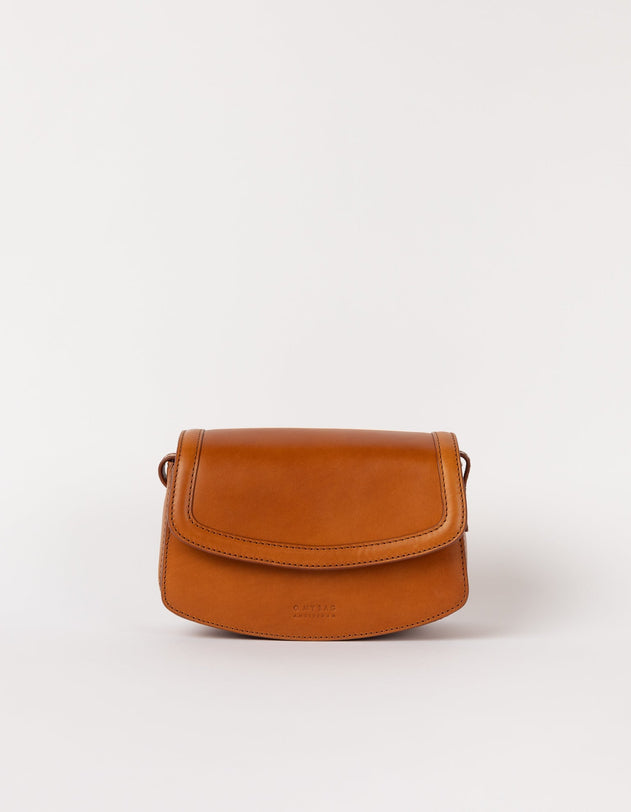 Kendalini Classic Leather Bag Cognac