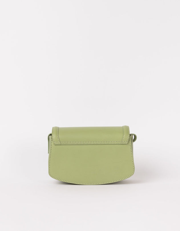 Kendalini Classic Leather Bag Tea Green