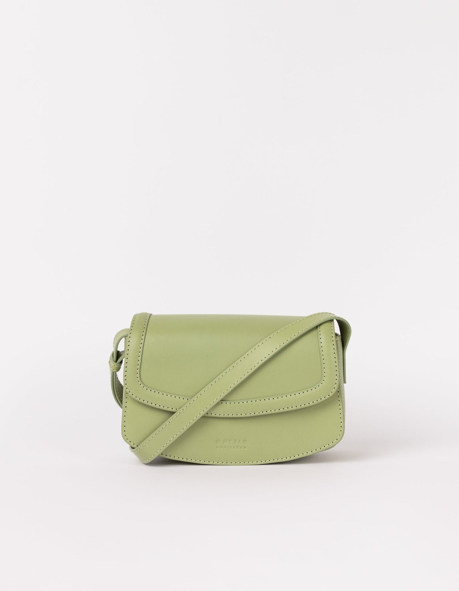 Kendalini Classic Leather Bag Tea Green