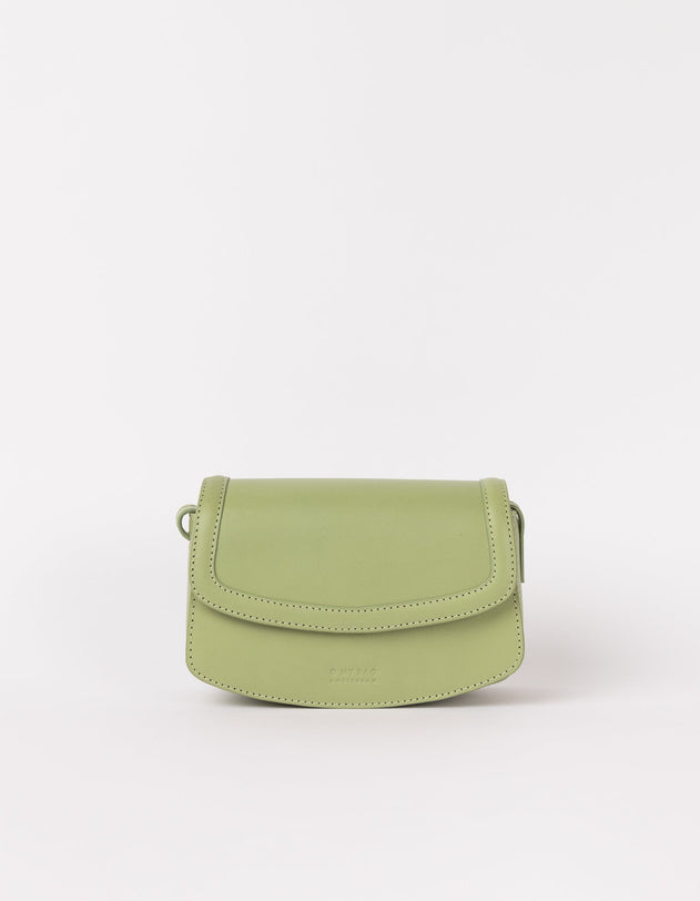 Kendalini Classic Leather Bag Tea Green