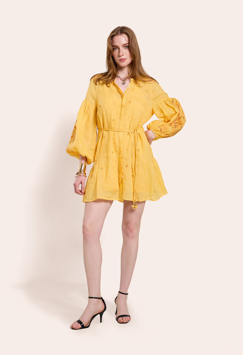 Lira Short Dress Warm Sun