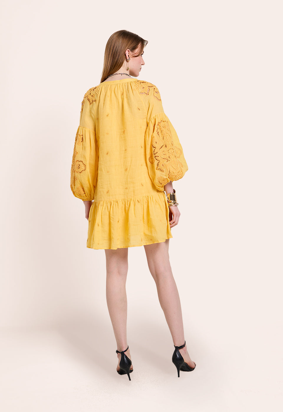 Lira Short Dress Warm Sun