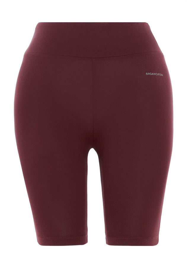 Lolla Organic Cotton Biker Shorts Bordeaux