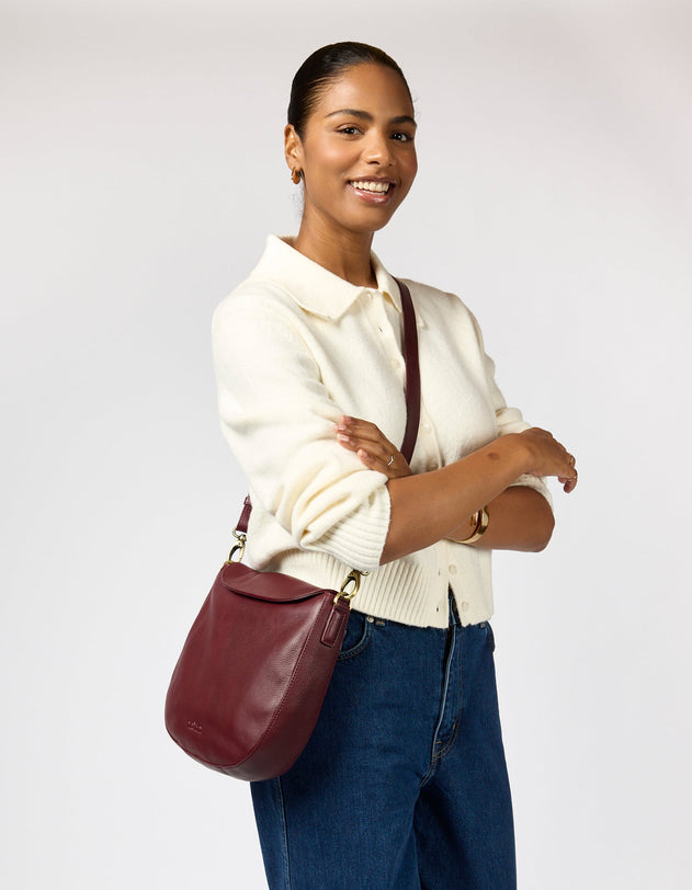 Lana Bag Soft Grain Dark Cherry
