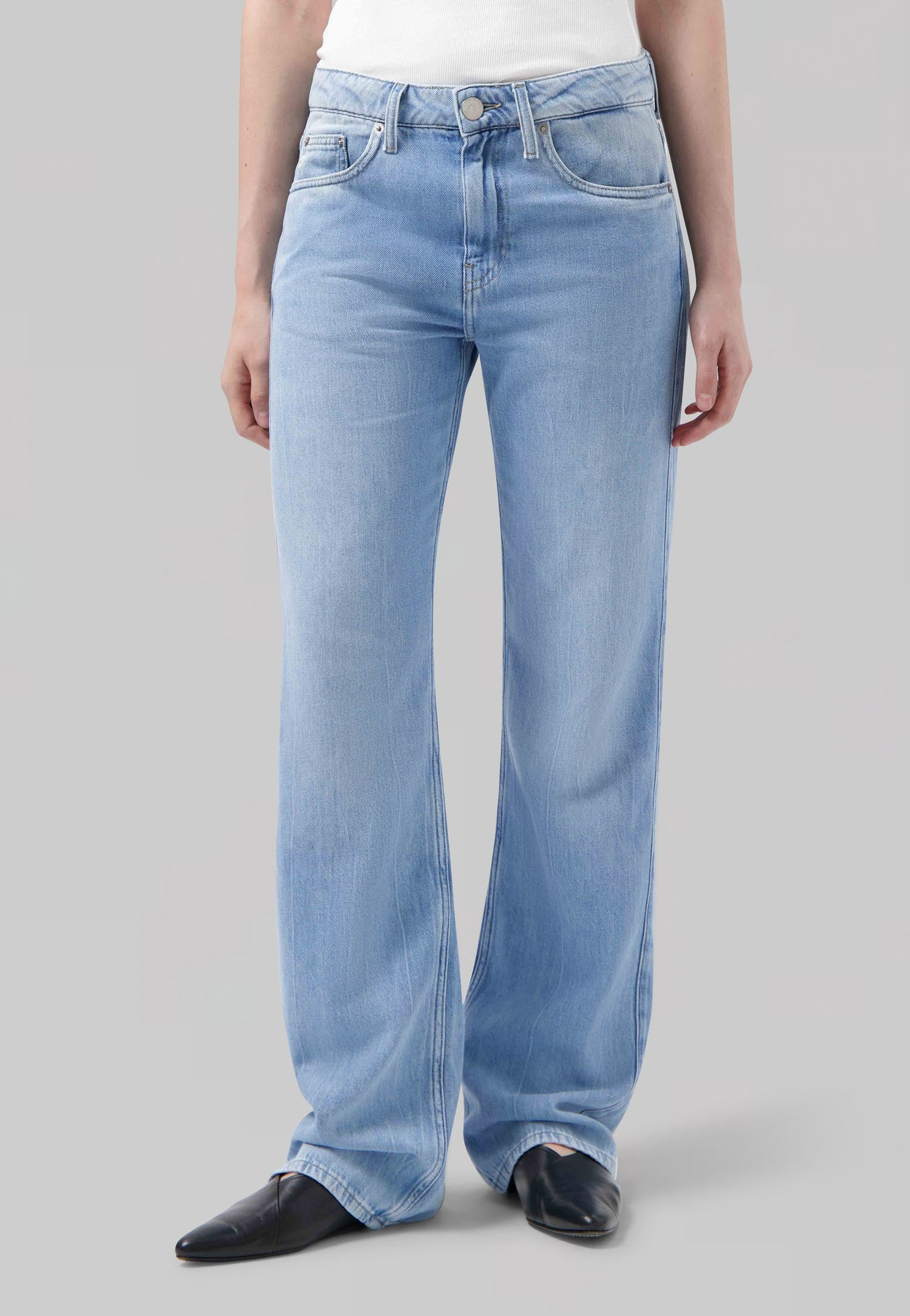 Jamie Mid Loose Flow Jeans Stone Vintage