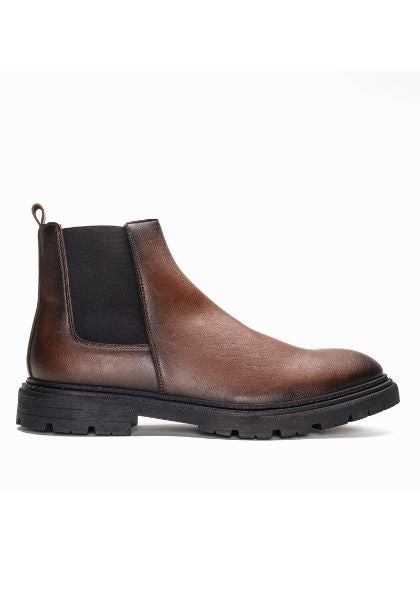 Lukas Vegan Chelsea Enkle Boot Brown