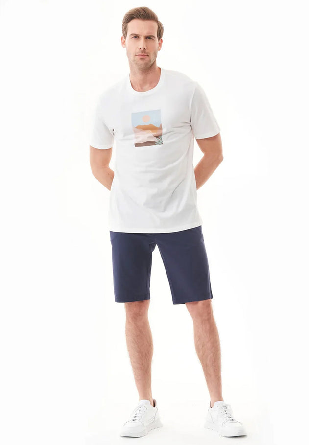 Men's Regular Fit Organic Cotton Shorts Navy