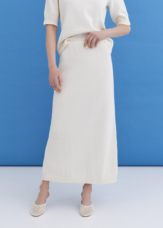 Knitted Cotton Top and Skirt Set Lily