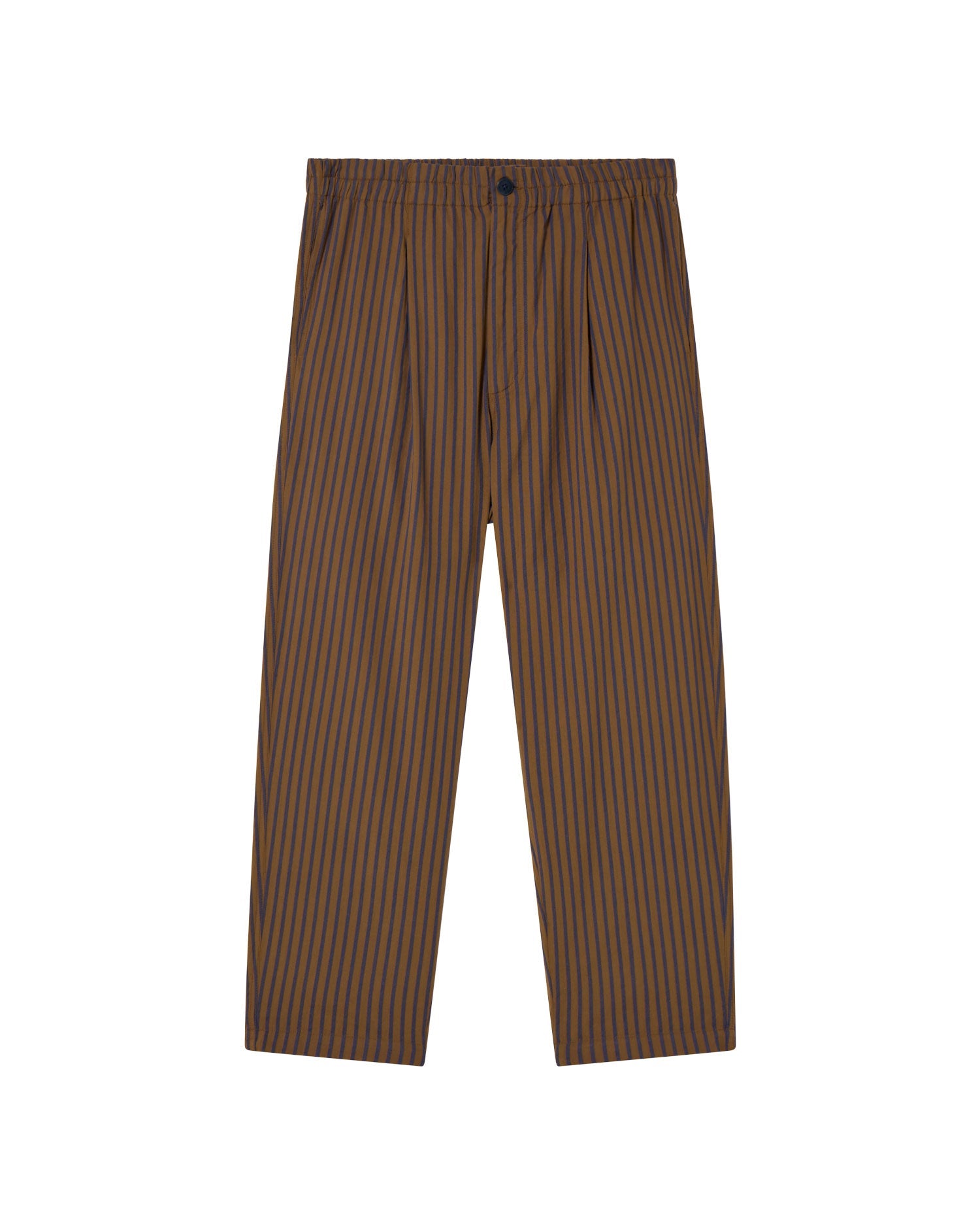 Men's Luc Loose Pants Brown Striped