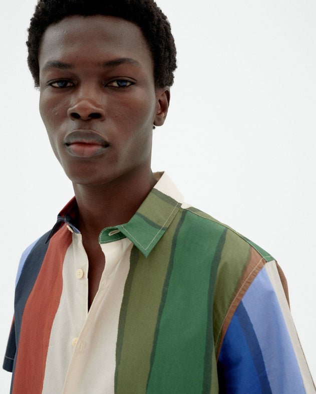 Tom Button-Up Shirt River Stripes Multicolor