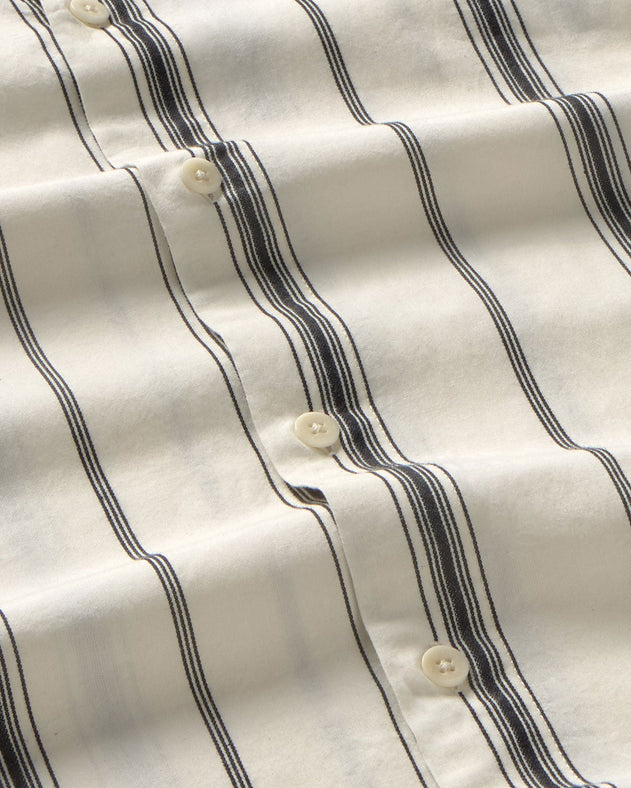 Haru Shirt White Black Striped