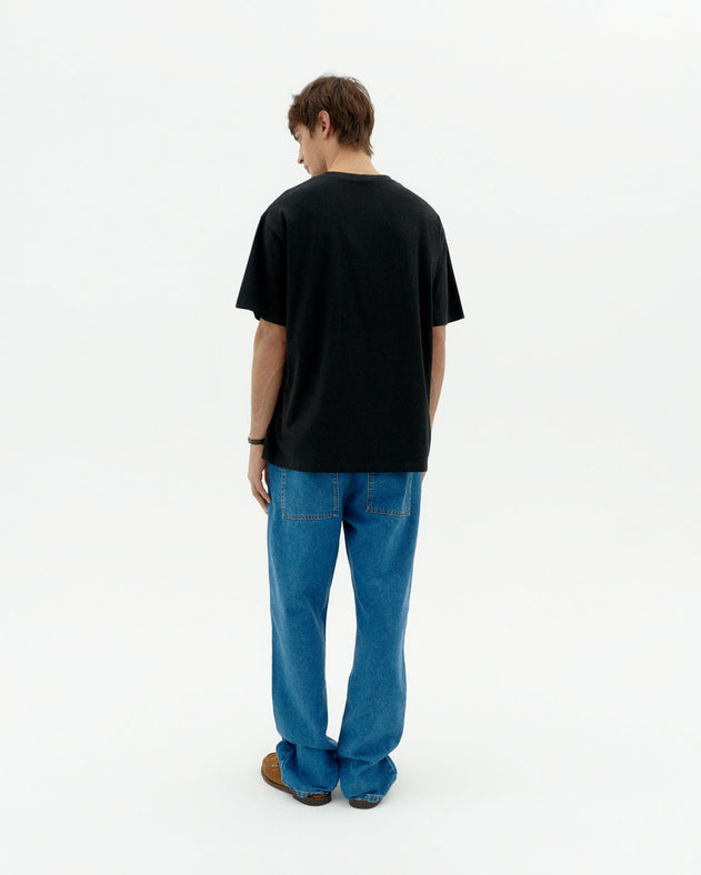 Aaron T-Shirt Embroidered Sun Type Black