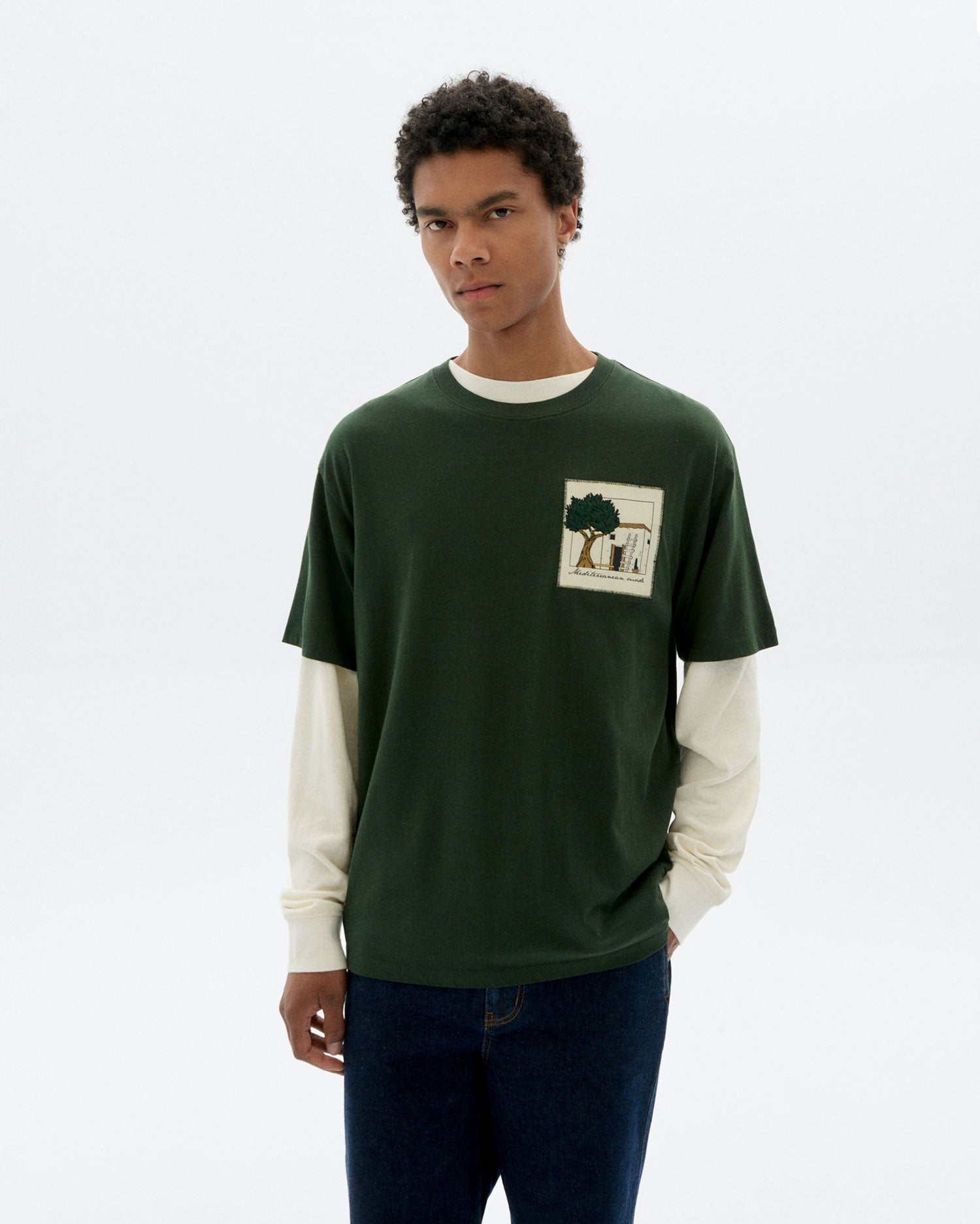 Aaron T-Shirt Embroidered House