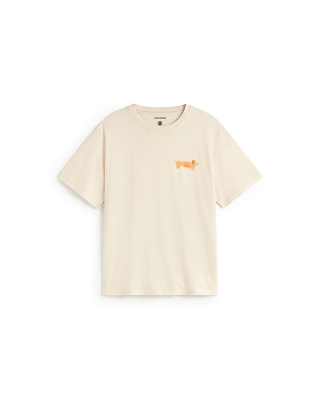 Aaron T-Shirt Perro Salchicha White
