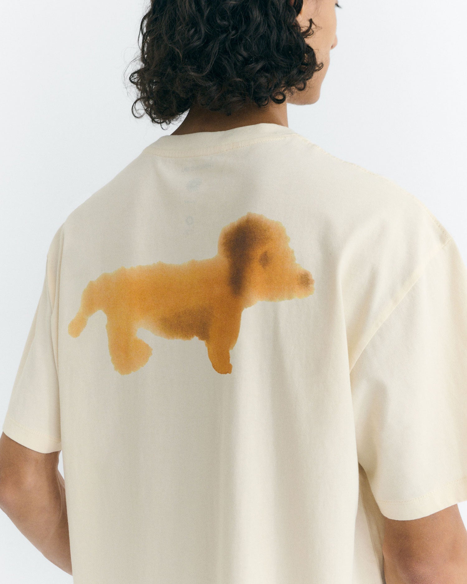 Aaron T-Shirt Back Perro Salchicha White